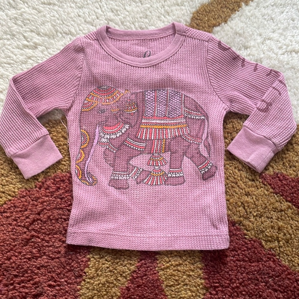 Peek little peanut long sleeved pink shirt